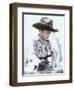 Little Boy Wearing Cowboy Hat-Nora Hernandez-Framed Giclee Print
