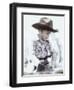 Little Boy Wearing Cowboy Hat-Nora Hernandez-Framed Giclee Print