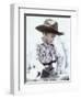 Little Boy Wearing Cowboy Hat-Nora Hernandez-Framed Giclee Print