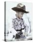 Little Boy Wearing Cowboy Hat-Nora Hernandez-Stretched Canvas