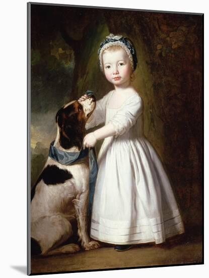 Little Boy with a Dog, C.1757-George Romney-Mounted Giclee Print