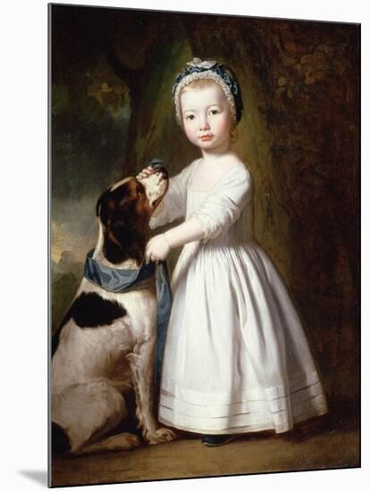Little Boy with a Dog, C.1757-George Romney-Mounted Giclee Print