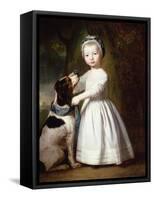 Little Boy with a Dog, C.1757-George Romney-Framed Stretched Canvas