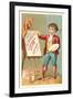 Little Boy with Easel-null-Framed Art Print
