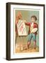 Little Boy with Easel-null-Framed Art Print