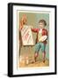 Little Boy with Easel-null-Framed Art Print