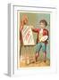 Little Boy with Easel-null-Framed Art Print