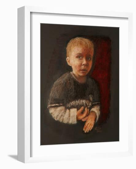 Little Boy Working Something Out, 2009-Stevie Taylor-Framed Giclee Print