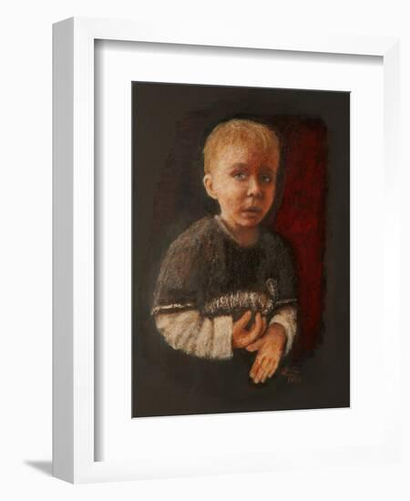 Little Boy Working Something Out, 2009-Stevie Taylor-Framed Giclee Print