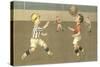 Little Boys Playing Soccer-null-Stretched Canvas