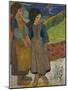 Little Breton Girls by the Sea, 1889-Paul Gauguin-Mounted Giclee Print