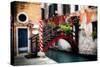 Little Bridge, Venice, Italy-George Oze-Stretched Canvas