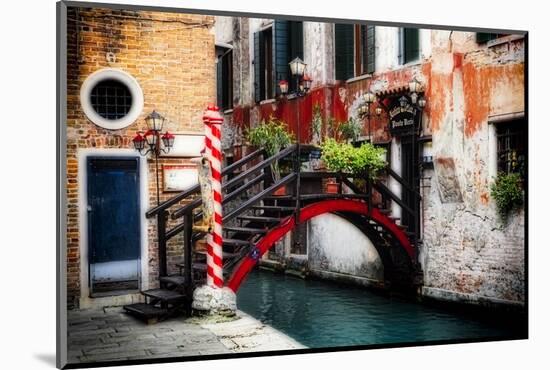 Little Bridge, Venice, Italy-George Oze-Mounted Photographic Print