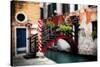 Little Bridge, Venice, Italy-George Oze-Stretched Canvas