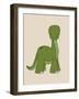 Little Brontosaurus-Designs Sweet Melody-Framed Art Print