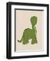 Little Brontosaurus-Designs Sweet Melody-Framed Art Print