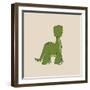 Little Brontosaurus-Designs Sweet Melody-Framed Art Print