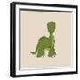 Little Brontosaurus-Designs Sweet Melody-Framed Art Print