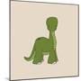 Little Brontosaurus-Designs Sweet Melody-Mounted Art Print