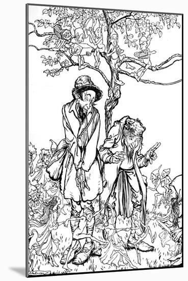 'Little Brother and Little Sister', 1917, (1923)-Arthur Rackham-Mounted Giclee Print