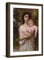 Little Brother-William Adolphe Bouguereau-Framed Art Print