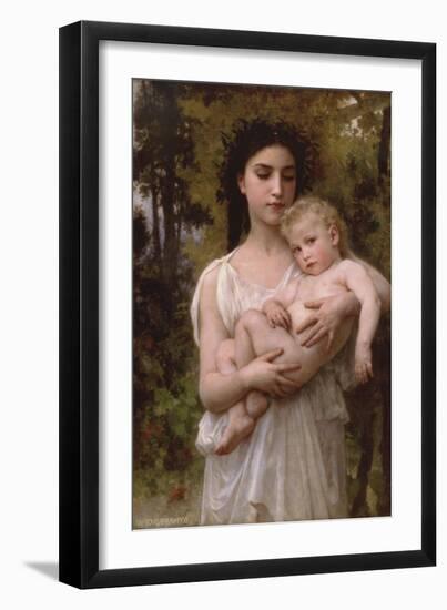 Little Brother-William Adolphe Bouguereau-Framed Art Print