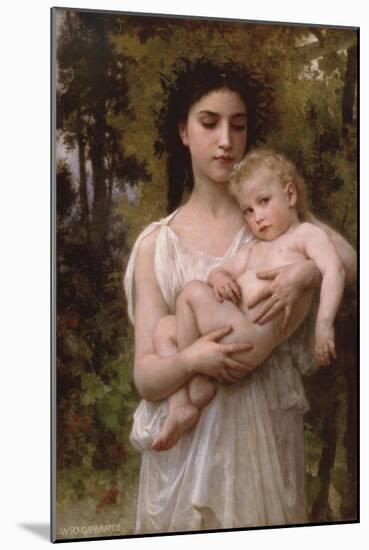 Little Brother-William Adolphe Bouguereau-Mounted Art Print