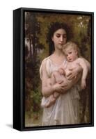 Little Brother-William Adolphe Bouguereau-Framed Stretched Canvas