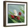Little Bunny Rabbits in the Tulips-sylvia pimental-Framed Art Print