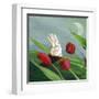 Little Bunny Rabbits in the Tulips-sylvia pimental-Framed Art Print