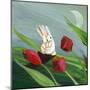 Little Bunny Rabbits in the Tulips-sylvia pimental-Mounted Art Print