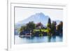 Little Chalet on Lake Luzern, Switzerland-George Oze-Framed Photographic Print