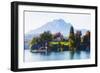 Little Chalet on Lake Luzern, Switzerland-George Oze-Framed Photographic Print