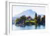 Little Chalet on Lake Luzern, Switzerland-George Oze-Framed Photographic Print