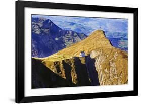 Little Chapel on the Hillside, Nidelwald, Switzerland-George Oze-Framed Photographic Print