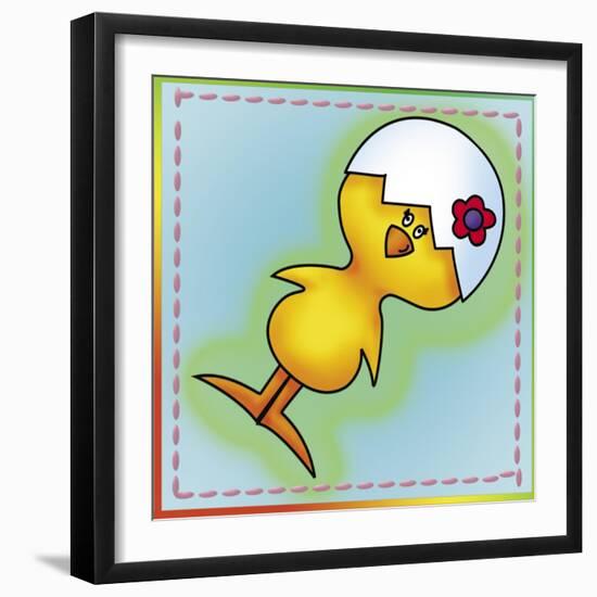 Little Chickens 2-Maria Trad-Framed Giclee Print