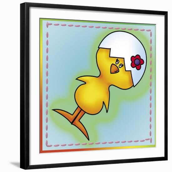 Little Chickens 2-Maria Trad-Framed Giclee Print