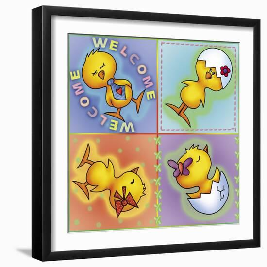 Little Chickens-Maria Trad-Framed Giclee Print