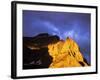 Little Chief Mountain Catches Morning Light in Glacier National Park, Montana, USA-Chuck Haney-Framed Photographic Print