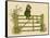 Little Child Sitting on a Fence-Kate Greenaway-Framed Stretched Canvas