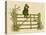 Little Child Sitting on a Fence-Kate Greenaway-Stretched Canvas
