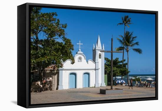 Little Church in Praia Do Forte, Bahia, Brazil, South America-Michael Runkel-Framed Stretched Canvas