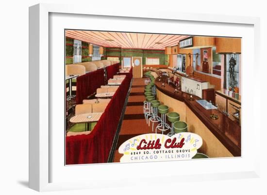 Little Club, Chicago, Illinois-null-Framed Art Print