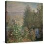 Little Corner of the Garden-Claude Monet-Stretched Canvas