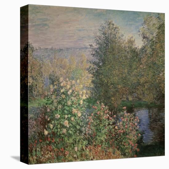 Little Corner of the Garden-Claude Monet-Stretched Canvas