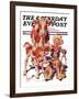 "Little Cowboy Takes a Licking," Saturday Evening Post Cover, August 20, 1938-Joseph Christian Leyendecker-Framed Giclee Print