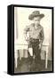 Little Cowboy with Six-Shooter-null-Framed Stretched Canvas