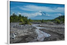 Little Creek in Front of the Tolbachik Volcano, Kamchatka, Russia, Eurasia-Michael-Framed Photographic Print