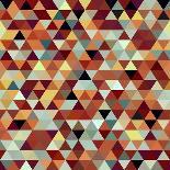 Retro Pattern of Geometric Hexagon Shapes-Little_cuckoo-Art Print