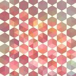 Pattern Geometric with Triangle and Plant Elements-Little_cuckoo-Art Print
